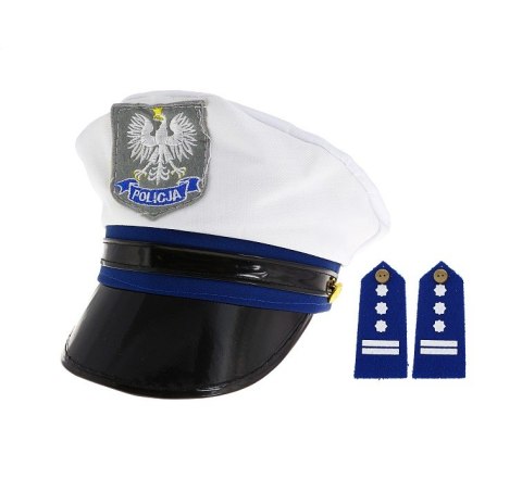 Czapka POLICJANTA + PAGONY Czapka POLICJANTA + PAGONY