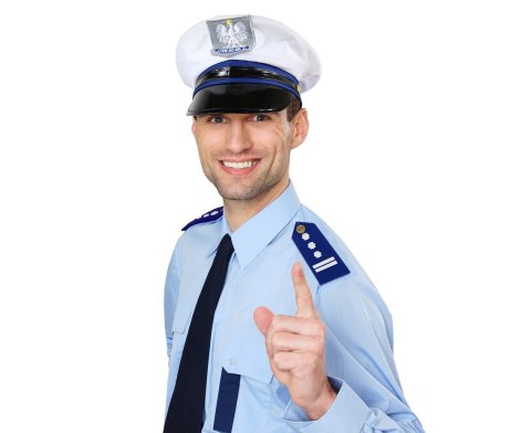 Czapka POLICJANTA + PAGONY Czapka POLICJANTA + PAGONY