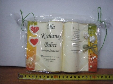 Książka wypukła A5 dla babci Książka wypukła A5 dla babci