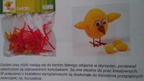 Dodatki kreatywne NÓŻKI I DZIÓBKI | WKZ-9923 Dodatki kreatywne NÓŻKI I DZIÓBKI | WKZ-9923