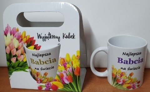 Kubek w torebce BABCIA TULIPANY Kubek w torebce BABCIA TULIPANY
