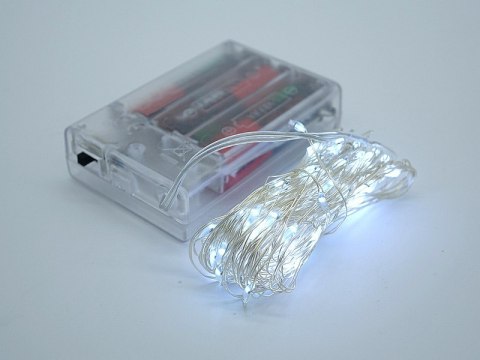 Lampki na druciku 10m 100led białe światło Lampki na druciku 10m 100led białe światło
