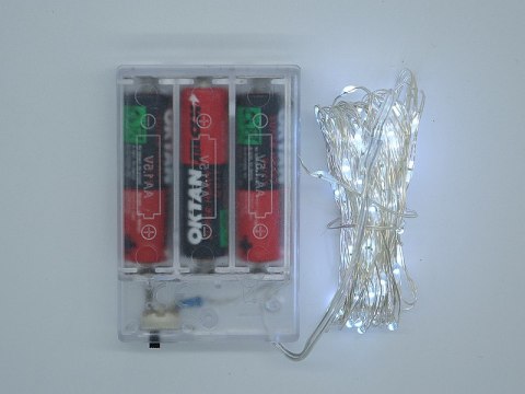 Lampki na druciku 10m 100led białe światło Lampki na druciku 10m 100led białe światło