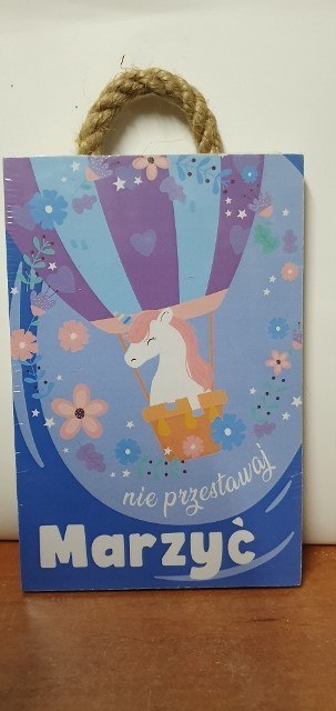 Tabliczka/obraz do zawieszenia 10x15 NIE PRZESTAWAJ MARZYĆ Tabliczka/obraz do zawieszenia 10x15 NIE PRZESTAWAJ MARZYĆ