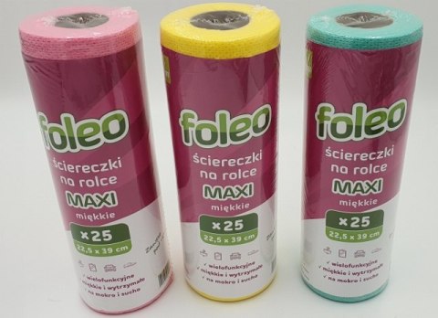 Ściereczki na rolce 25szt miękkie MAXI 22,5x39cm Ściereczki na rolce 25szt miękkie MAXI 22,5x39cm