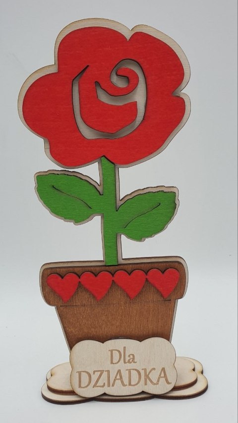 Kwiatek w doniczce dla dziadka 21cm Kwiatek w doniczce dla dziadka 21cm