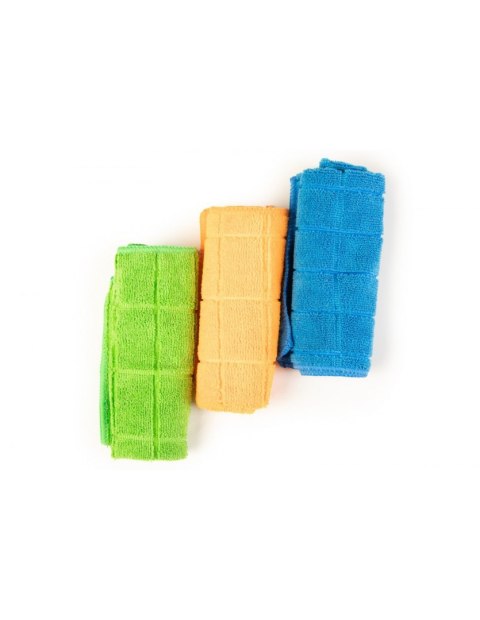 Zestaw ścierek 3 elementowych z mikrowłókna 280g Zestaw ścierek 3 elementowych z mikrowłókna 280g