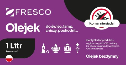 Paliwo olej do lamp, pochodni i świec 1,0L ANTYKOMAR