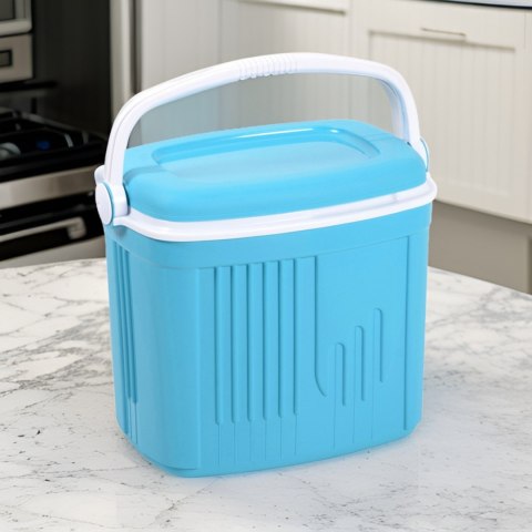 Lodówka turystyczna 32L KAMAI ICEBERG na wkłady mrożące, turkusowa z białą rączką Lodówka turystyczna 32L KAMAI ICEBERG na wkłady mrożące, turkusowa z białą rączką