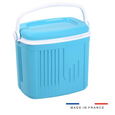 Lodówka turystyczna 32L KAMAI ICEBERG na wkłady mrożące, turkusowa z białą rączką Lodówka turystyczna 32L KAMAI ICEBERG na wkłady mrożące, turkusowa z białą rączką