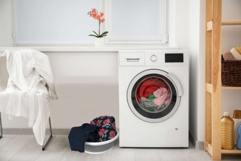 MISKA OKRĄGŁA 37 CM BIAŁO-SZARA ELBA COMPACT 9 LITRÓW