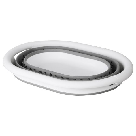 MISKA SKŁADANA OWALNA 50 X 37 CM BIAŁO-SZARA OVAL COMPACT 25L