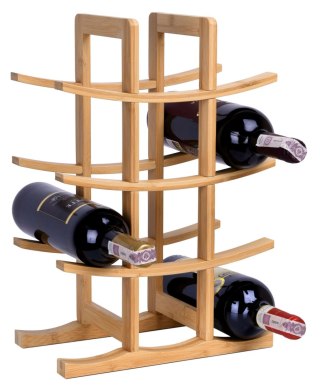 STOJAK NA WINO BAMBUSOWY TODGAR