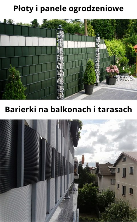 Taśma ogrodzeniowa ROLKA 26mb BASIC 19cm PROTECTO™ SZARA