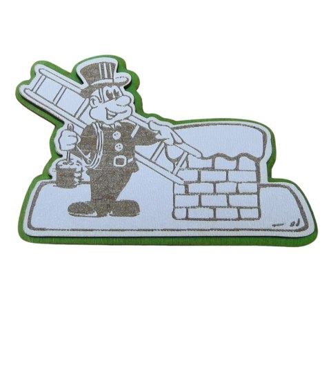 Magnes KOMINIARZ NA SZCZĘŚCIE | 9 x 6 cm. / P136W7 Magnes KOMINIARZ NA SZCZĘŚCIE | 9 x 6 cm. / P136W7