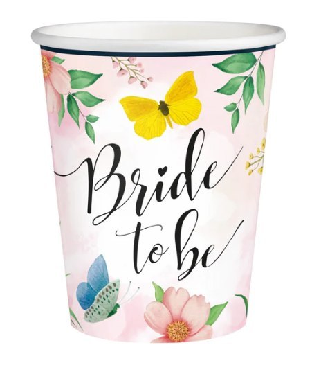 Kubek Bride to be Kwiaty 220ml 6szt. Kubek Bride to be Kwiaty 220ml 6szt.