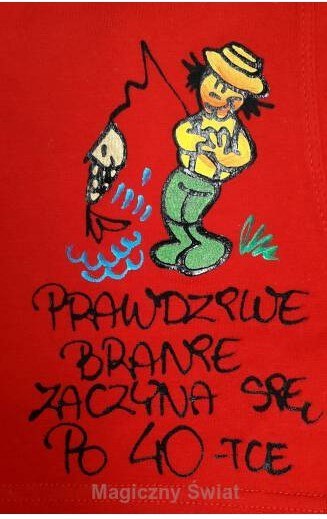 Bokserki męskie Prawdziwe branie zaczyna się po 40-tce Bokserki męskie Prawdziwe branie zaczyna się po 40-tce