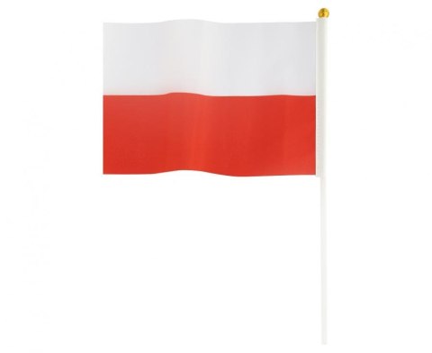 Flaga Polska 60X90 z patyczkiem 90cm Flaga Polska 60X90 z patyczkiem 90cm