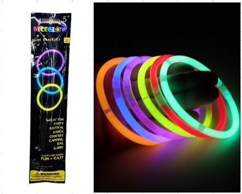 Zestaw 3 bransoletek FLUO świecą w ciemności 27 x 6 x 1cm Zestaw 3 bransoletek FLUO świecą w ciemności 27 x 6 x 1cm