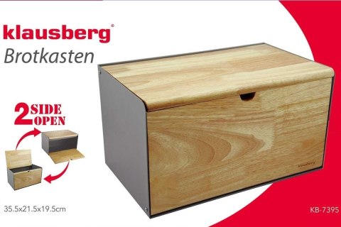 CHLEBAK POJEMNIK NA PIECZYWO DWUSTRONNY KLAUSBERG KB-7386 czarny KLAUSBERG