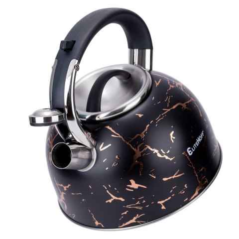 CZAJNIK Z GWIZDKIEM 3L GLAMOUR BLACK GOLD E-5155 ELITEHOFF