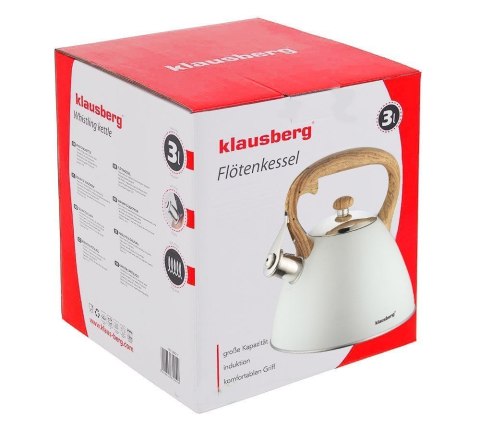 CZAJNIK Z GWIZDKIEM KLAUSBERG 3L KB-7264 KLAUSBERG CZAJNIK Z GWIZDKIEM KLAUSBERG 3L KB-7264 KLAUSBERG