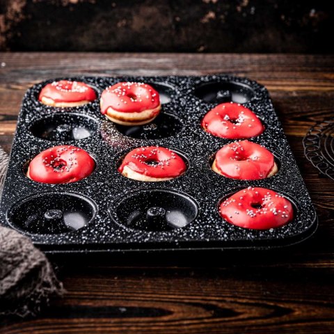 GRANITOWA FORMA DO PIECZENIA 12 PĄCZKÓW DONUT KLAUSBERG KB-7841 KLAUSBERG