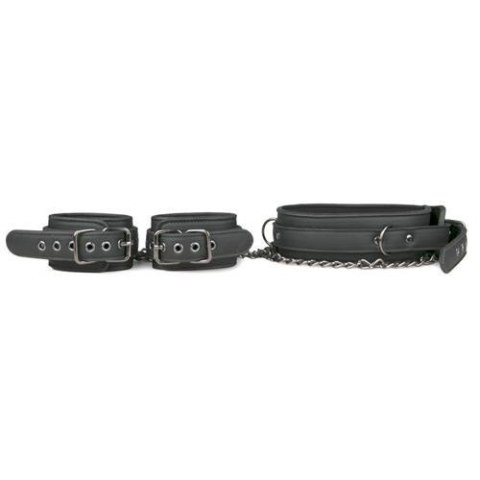 Kajdanki-Leather Collar With Handcuffs Boss of toys