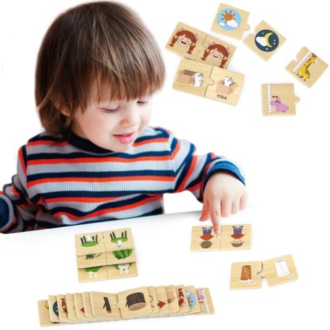 VIGA Drewniana Układanka Puzzle Przeciwieństwa Viga Toys VIGA Drewniana Układanka Puzzle Przeciwieństwa Viga Toys