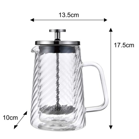 ZAPARZACZ TŁOKOWY DO KAWY/HERBATY TERMICZNY 350ml KLAUSBERG KB-7762 KLAUSBERG