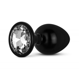 Anal Collection - Butt Plug M - Black/Silver Boss of toys