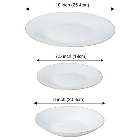 KOMPLET OBIADOWY OPAL DLA 6 OSÓB 18 ELEM. KINGHOFF KH-1876 KINGHOFF KOMPLET OBIADOWY OPAL DLA 6 OSÓB 18 ELEM. KINGHOFF KH-1876 KINGHOFF