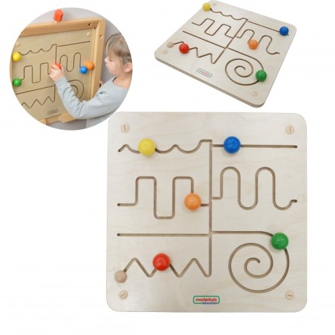 MASTERKIDZ Tablica Edukacyjna Labirynt Montessori Masterkidz MASTERKIDZ Tablica Edukacyjna Labirynt Montessori Masterkidz