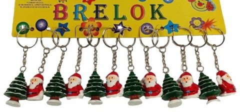 Brelok 12szt. MIKOŁAJ Z CHOINKĄ Brelok 12szt. MIKOŁAJ Z CHOINKĄ