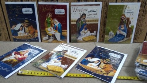 Karnet 25szt. z opłatkiem RELIGIJNY Karnet 25szt. z opłatkiem RELIGIJNY