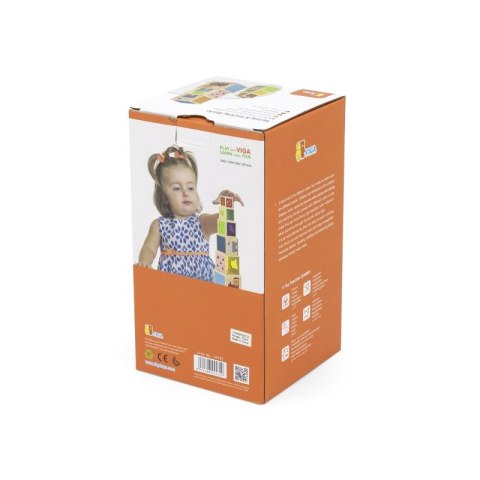 VIGA Drewniana Piramidka Układanka Klocki Sorter Montessori Viga Toys VIGA Drewniana Piramidka Układanka Klocki Sorter Montessori Viga Toys