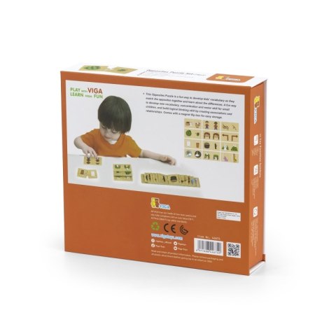 VIGA Drewniana Układanka Puzzle Przeciwieństwa Viga Toys VIGA Drewniana Układanka Puzzle Przeciwieństwa Viga Toys