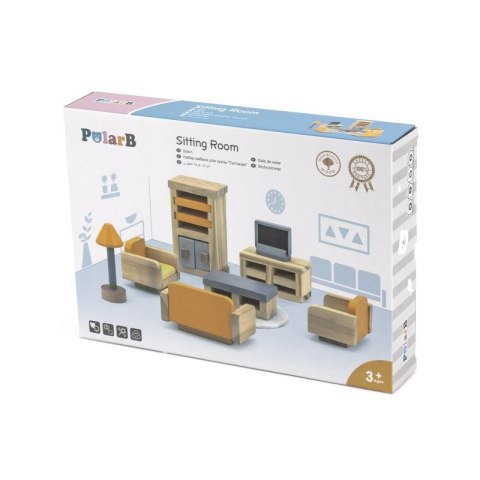 VIGA PolarB Zestaw Mebelków do Domku dla Lalek Salon Viga Toys VIGA PolarB Zestaw Mebelków do Domku dla Lalek Salon Viga Toys