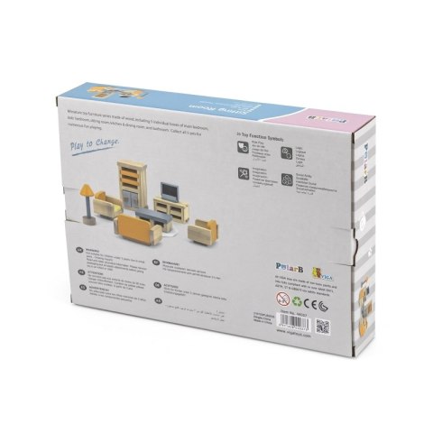 VIGA PolarB Zestaw Mebelków do Domku dla Lalek Salon Viga Toys VIGA PolarB Zestaw Mebelków do Domku dla Lalek Salon Viga Toys