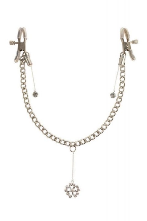 FETISH FANTASY SERIES CRYSTAL NIPPLE CLAMPS SILVER Boss of toys FETISH FANTASY SERIES CRYSTAL NIPPLE CLAMPS SILVER Boss of toys