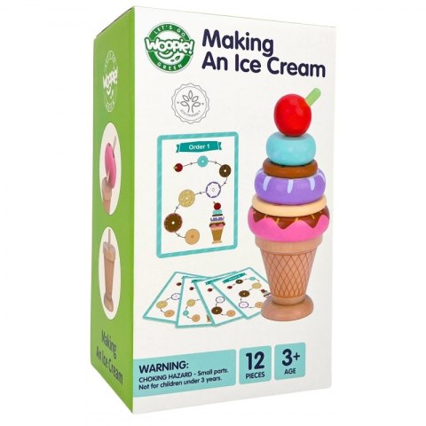 WOOPIE GREEN Drewniane Lody Układanka Montessori Cukiernia 12 el. Woopie WOOPIE GREEN Drewniane Lody Układanka Montessori Cukiernia 12 el. Woopie
