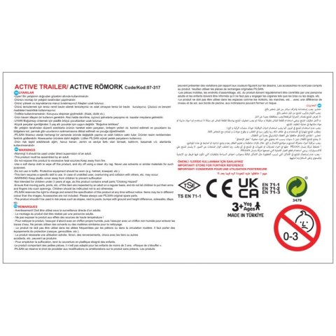 WOOPIE Przyczepka ACTIVE TARILER Zielona 35 kg Woopie WOOPIE Przyczepka ACTIVE TARILER Zielona 35 kg Woopie