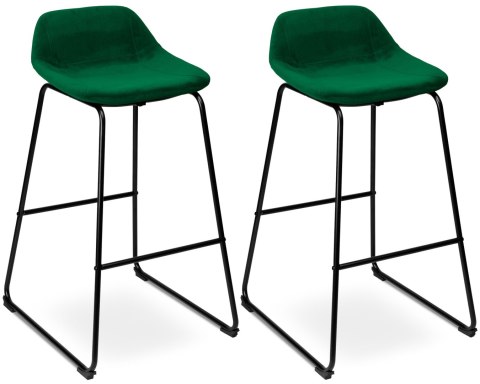 HOKER BAROWY SLIGO CIEMNOZIELONY VELVET 2 SZTUKI