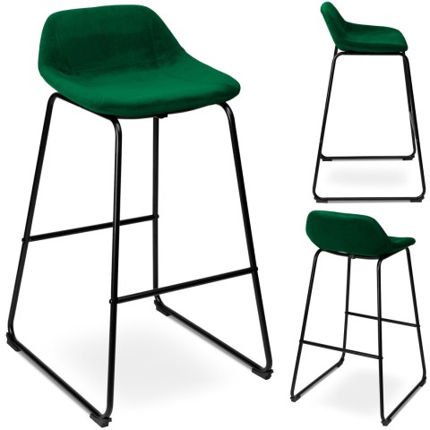 HOKER BAROWY SLIGO CIEMNOZIELONY VELVET 2 SZTUKI