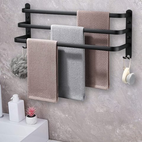 WIESZAK ATHOS 30 CM CZARNY LOFT