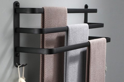 WIESZAK ATHOS 30 CM CZARNY LOFT
