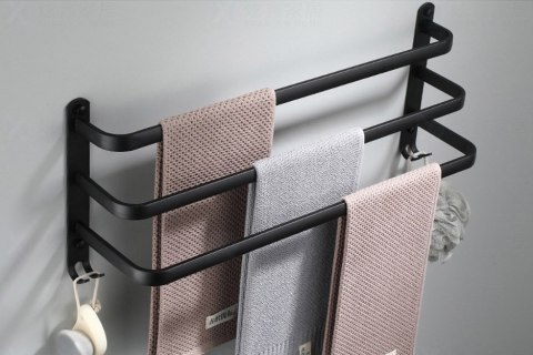 WIESZAK ATHOS 30 CM CZARNY LOFT
