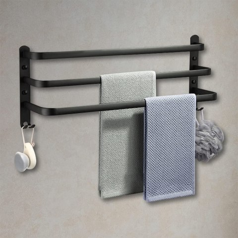 WIESZAK ATHOS 30 CM CZARNY LOFT