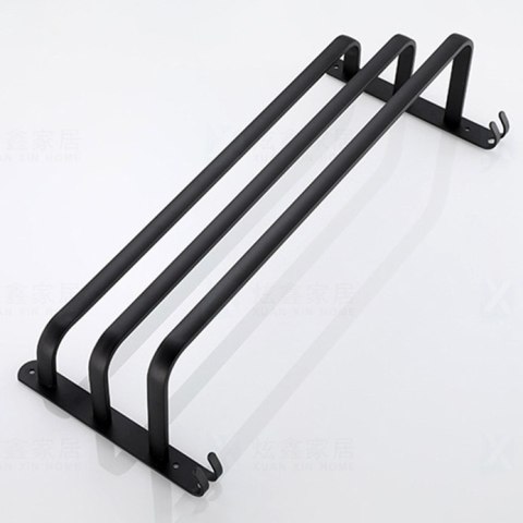 WIESZAK ATHOS 50 CM CZARNY LOFT