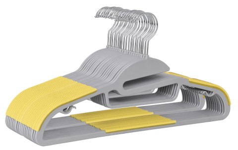 WIESZAK FLEXI KOMPLET 20 SZTUK SZAROŻÓŁTY